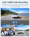 AZDOME M550 3-Channel Dash Cam with WiFi