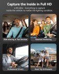 WOLFBOX i07 3-Channel Dashcam with WiFi and GPS