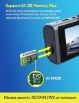 360° Dashcam for Front, Rear, and Inside