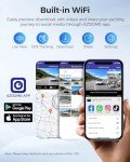 AZDOME M550 3-Channel Dash Cam with WiFi