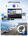AZDOME M550 3-Channel Dash Cam with WiFi