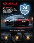 3-Channel 4K Dash Cam with Night Vision & GPS