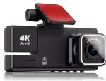 4K UHD 3-Channel WiFi Dash Cam System