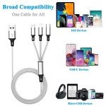 ONLYTANG 3-in-1 Multi Charging Cable (2-Pack)