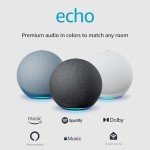 Amazon Echo 4th Gen Smart Speaker in Charcoal