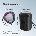 Portable Bluetooth Speaker with HD Sound & Lights