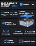 GMKtec Mini Desktop PC Intel N100 Windows 11
