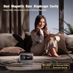 VOPLLS 4K WiFi Bluetooth Projector with 3D Audio