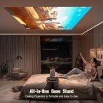 VOPLLS 4K WiFi Bluetooth Projector with 3D Audio