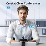 4K HD Webcam with Autofocus & Noise-Cancelling Mics