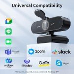 4K HD Webcam with Autofocus & Noise-Cancelling Mics