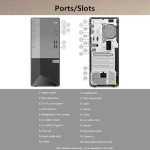Lenovo V50t Tower Desktop Computer - 6-Core i5, 32GB RAM
