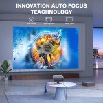 AuKing 4K Smart Projector with WiFi & Bluetooth