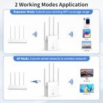 WiFi Extender 1200Mbps Dual Band Booster for Home