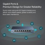 TP-Link 8-Port Gigabit Ethernet Switch – Steel Case