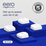 Amazon eero Pro 6E Mesh WiFi System - 4-Pack
