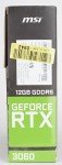 MSI NVIDIA GeForce RTX 3060 12GB Graphics Card