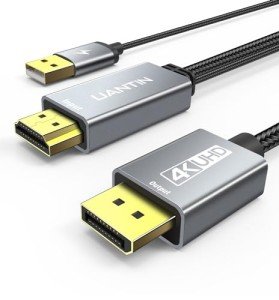 Active HDMI to DisplayPort Cable - 6FT, 4K 60Hz