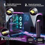 Active HDMI to DisplayPort Cable - 6FT, 4K 60Hz
