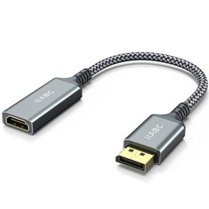 4K DisplayPort to HDMI Adapter Cable - Gold-Plated