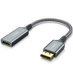 4K DisplayPort to HDMI Adapter Cable - Gold-Plated