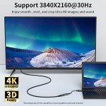 4K DisplayPort to HDMI Adapter Cable - Gold-Plated