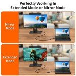 4K DisplayPort to HDMI Adapter Cable - Gold-Plated