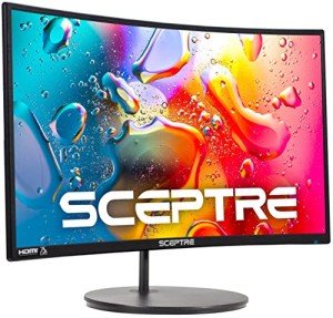 Sceptre 24" Curved Gaming Monitor 1080p HDMI