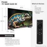 SAMSUNG 75-Inch Q60D QLED 4K Smart TV