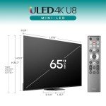 Hisense 65-Inch ULED 4K Smart TV - U8 Series