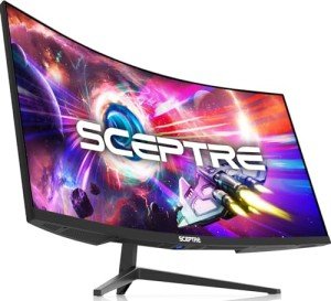Sceptre 34" Curved WQHD Gaming Monitor 165Hz