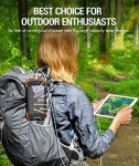 Portable Solar Charger Power Bank with Dual Features
