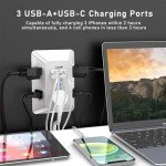 5-Outlet Surge Protector with 4 USB Ports