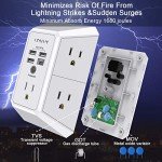 5-Outlet USB Wall Charger and Surge Protector