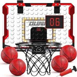 LED Mini Basketball Hoop with Scoreboard & Balls
