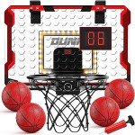 LED Mini Basketball Hoop with Scoreboard & Balls