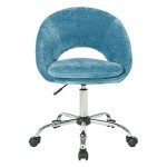 Milo Modern Chic Adjustable Office Chair - Royal Blue