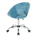 Milo Modern Chic Adjustable Office Chair - Royal Blue
