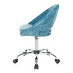 Milo Modern Chic Adjustable Office Chair - Royal Blue
