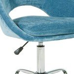Milo Modern Chic Adjustable Office Chair - Royal Blue