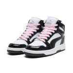 PUMA Rebound Mid Sneaker - White and Pink