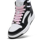 PUMA Rebound Mid Sneaker - White and Pink