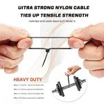 400 Black Cable Ties in Various Sizes