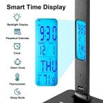 LAOPAO LED Desk Lamp with Wireless Charger & Clock