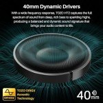 TOZO HT2 Wireless Noise Cancelling Headphones - 60H Playtime