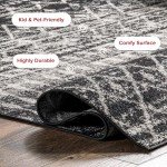 Moroccan Blythe 4x6 Area Rug - Black & Stylish