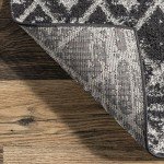 Moroccan Blythe 4x6 Area Rug - Black & Stylish