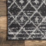 Moroccan Blythe 4x6 Area Rug - Black & Stylish