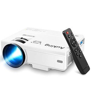 AuKing 2024 Mini Projector - Full HD Home Theater