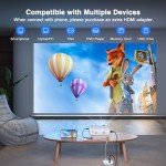 AuKing 2024 Mini Projector - Full HD Home Theater